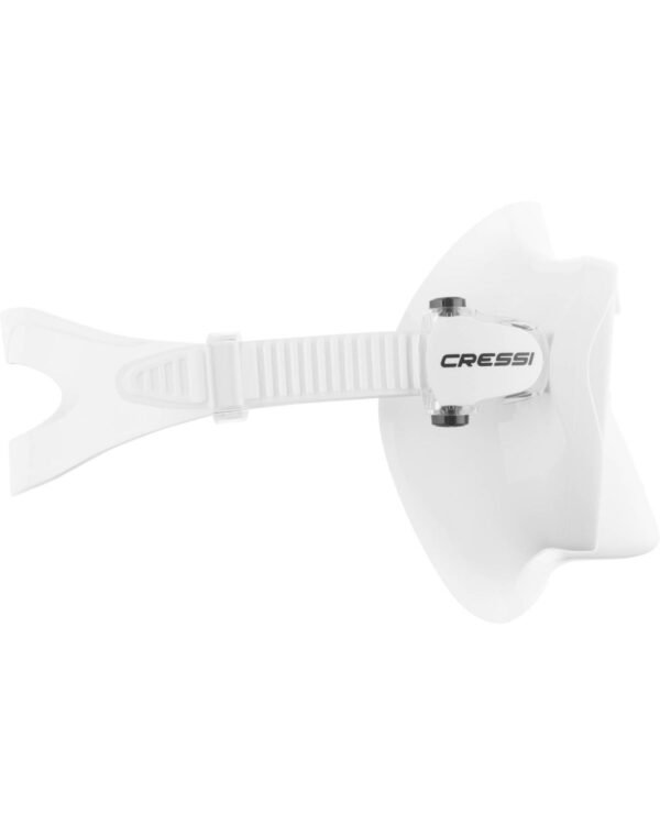 Visor Cressi F1 Frameless Buceo Snorkeling Apnea Sin-Marco Color Blanco - Image 3